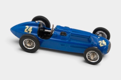 TALBOT: A 1:43 scale handbuilt white metal model by Western Models of a 1949 Talbot Lago GP in blue #24, unboxed