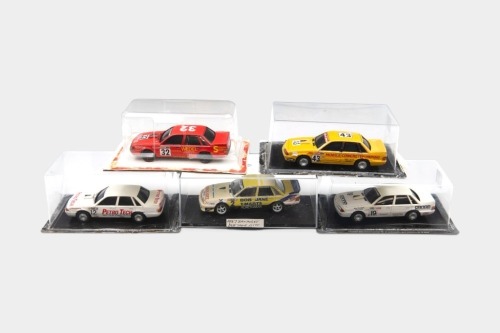 VL COMMODORES: Five 1:43 scale Holden VL Commodores, Code 3 customised models