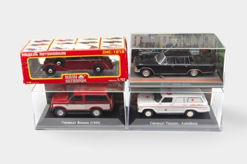 MODELS: Seven various 1:43 scale models, including a Matchbox Collectibles 1970 Oldsmobile 442 Convertible and others
