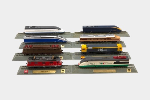 DEL PRADO TRAINS: Eight Del Prado N Gauge model trains
