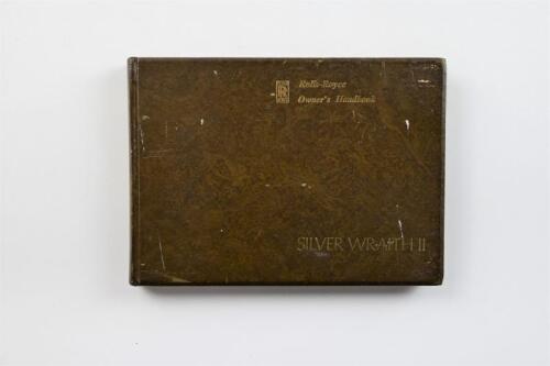 ROLLS-ROYCE: A 1977 Rolls-Royce Silver Wraith II Owner's Handbook