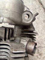 TRIUMPH: A Triumph late model Mountain Cub cylinder head & barrel, with valves & valve covers [Location: Melbourne] SALEROOM NOTICE - 3