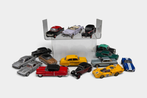 MODELS: A collection of fifteen 1:43-scale diecast vehicles