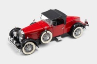 STUTZ: A 1:24 scale Franklin Mint model of a 1928 Stutz Black Hawk Boat-Tail Speedster in red - 4