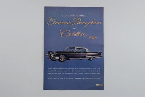 CADILLAC: An original 1958 Cadillac Eldorado Brougham New Yorker advertisement