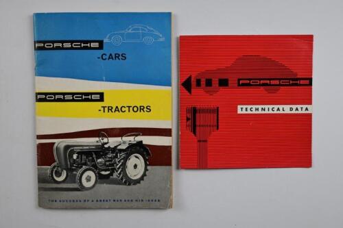 PORSCHE: A genuine and interesting PORSCHE company booklet. With Porsche 356 Technical Data sales brochure