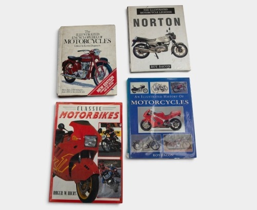 GENERAL MOTORCYCLING: Four hardcover books relating to general motorcycling [Location: Melbourne]