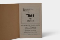 BSA: A 1954 reprinted BSA 'A' models instructional manual [Location: Melbourne] - 3