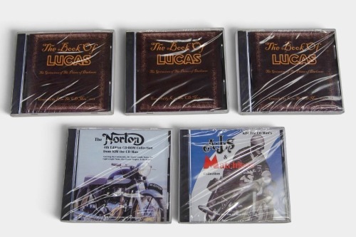 CD-ROMS: Five still sealed CD-ROM discs relating to motorcycles [Location: Melbourne]