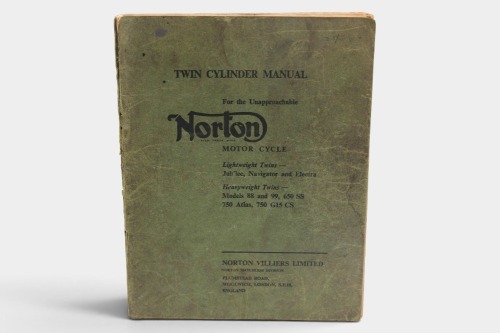 83 · NORTON: A c1966 Norton Twin Cylinder Manual, 'Lightweight Twins & Heavyweight Twins, published by Norton, softcover [Location: Melbourne]