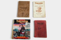 TRIUMPH: A group of four Triumph literature items [Location: Melbourne]