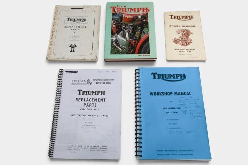 TRIUMPH: A group of five Triumph literature items [Location: Melbourne]