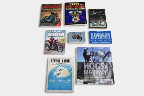 HARLEY-DAVIDSON: A group of eight books mostly relating to Harley-Davidson [Location: Melbourne]