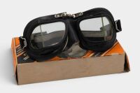 MOTORCYCLE GOGGLES: A Stadium Mark 9 goggle black face mask in box [Location: Melbourne]