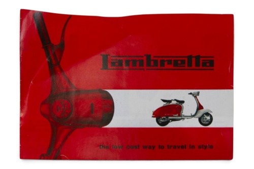99 · LAMBRETTA: A 1961 Lambretta model range sales brochure, four pages [Location: Melbourne]