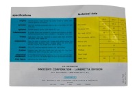 LAMBRETTA: A 1961 Lambretta model range sales brochure, four pages [Location: Melbourne] - 3