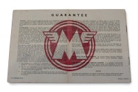 MATCHLESS: A 1954 Matchless Clubman model range sales brochure, 11 pages [Location: Melbourne] - 2