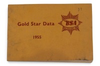 BSA: A 1955 BSA Goldstar model data booklet, 28 pages [Location: Melbourne]