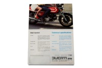 DUCATI: A 1978 Ducati 900SD 'Darmah' sales brochure [Location: Melbourne] - 2