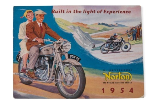 108 · NORTON: A 1954 Norton model range sales brochure, 13 pages [Location: Melbourne]