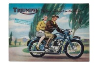 TRIUMPH: A rare 1951 Triumph model range brochure, 10 pages [Location: Melbourne]
