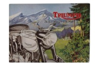 TRIUMPH: A rare 1949 Triumph model range brochure, 10 pages [Location: Melbourne] - 2