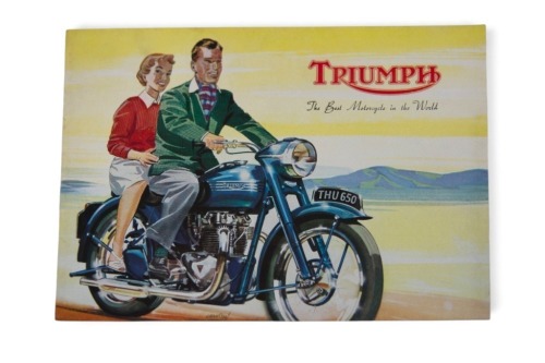 116 · TRIUMPH: A rare 1954 Triumph model range brochure, 10 pages [Location: Melbourne]