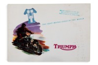 TRIUMPH: A rare 1953 Triumph model range brochure, 10 pages [Location: Melbourne]