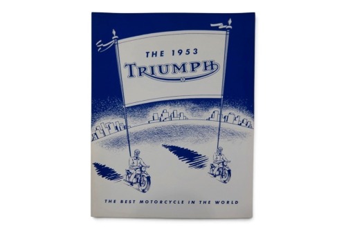 115 · TRIUMPH: A 1953 Triumph model range brochure [Location: Melbourne]