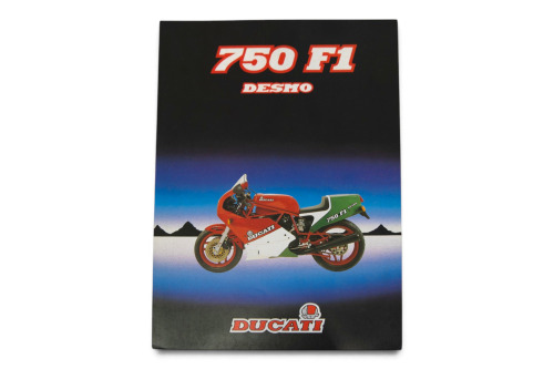 DUCATI: A 1986 Ducati 750 F1 sales brochure, in Italian & English [Location: Melbourne]