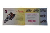 TRIUMPH: A rare 1956 Triumph model range sales brochure, 10 pages [Location: Melbourne] - 4