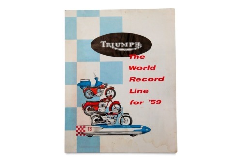 TRIUMPH: A 1959 Triumph model range sales brochure [Location: Melbourne]
