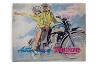 TRIUMPH: A rare 1962 Triumph model range sales brochure, 12 pages [Location: Melbourne]