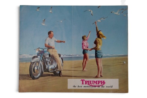 TRIUMPH: A rare 1961 Triumph model range sales brochure, 12 pages [Location: Melbourne]
