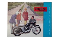 TRIUMPH: A rare 1963 Triumph model range sales brochure, 12 pages [Location: Melbourne]