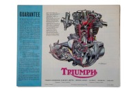 TRIUMPH: A rare 1963 Triumph model range sales brochure, 12 pages [Location: Melbourne] - 2