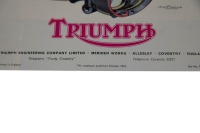 TRIUMPH: A rare 1963 Triumph model range sales brochure, 12 pages [Location: Melbourne] - 3