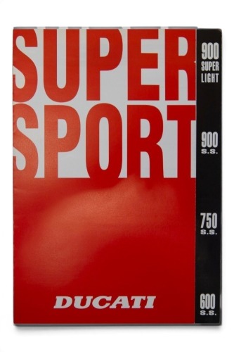 134 · DUCATI: A 1993 Ducati 900 SL, SS, 750 SS & 600 SS sales brochure [Location: Melbourne]