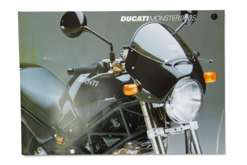 136 · DUCATI: A 1998 Ducati Monster 900S single page sales brochure, multilingual [Location: Melbourne]