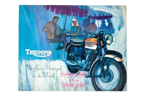 TRIUMPH: A rare 1965 Triumph model range sales brochure, 12 pages [Location: Melbourne]