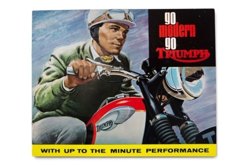 143 · TRIUMPH: A rare 1966 Triumph model range sales brochure, 12 pages [Location: Melbourne]