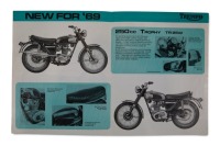 TRIUMPH: A 1969 Triumph model range sales brochure [Location: Melbourne] - 3
