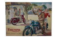 TRIUMPH: A rare 1952 Triumph model range brochure, 10 pages [Location: Melbourne]