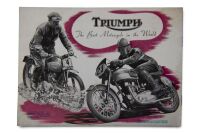 TRIUMPH: A rare 1952 Triumph model range brochure, 10 pages [Location: Melbourne] - 2