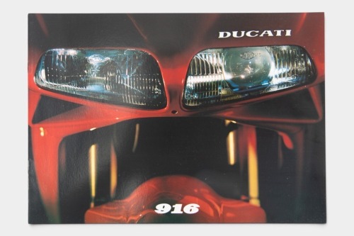 DUCATI: A very rare 1994 Ducati 916 (first series) sales brochure, multilingual [Location: Melbourne]