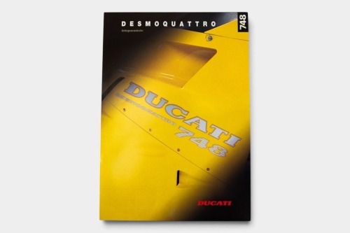 DUCATI: A 1995 Ducati 748 sales brochure, multilingual [Location: Melbourne]