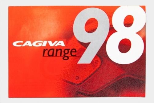 CAGIVA: A 1998 Cagiva Motorcycles model range brochure, in Italian [Location: Melbourne]