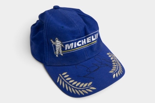 168 · ROSSI: A Michelin hat signed by Valentino Rossi [Location: Melbourne]
