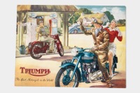 TRIUMPH: A 1951 Triumph model range brochure, covering models Speed Twin, Tiger 100, Thunderbird & Trophy [Location: Melbourne] - 2