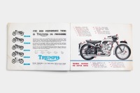TRIUMPH: A 1951 Triumph model range brochure covering models Tiger 100, Speed Twin, Thunderbird, 3T De Luxe and Trophy [Location: Melbourne] - 3